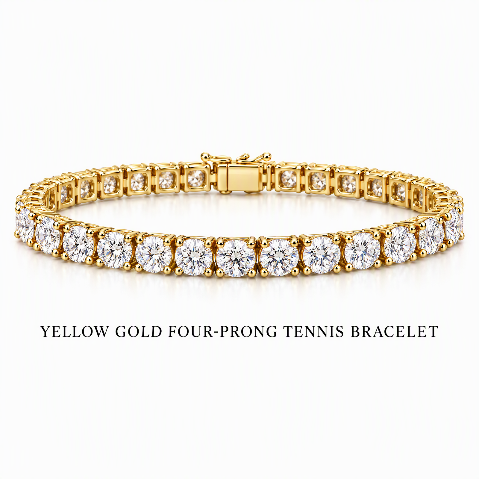 Yello Gold Four- Pong Tennis Bracelet
